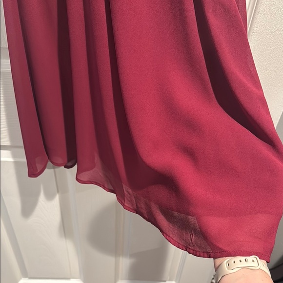 Burgundy Sleeveless Dress - Picture 6 of 6